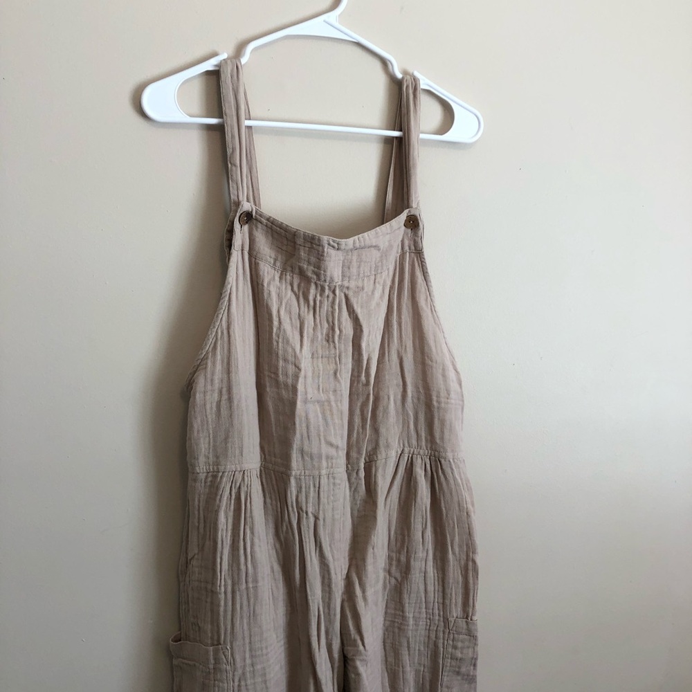 Spoon Jeans Women's Sand Colored Overalls